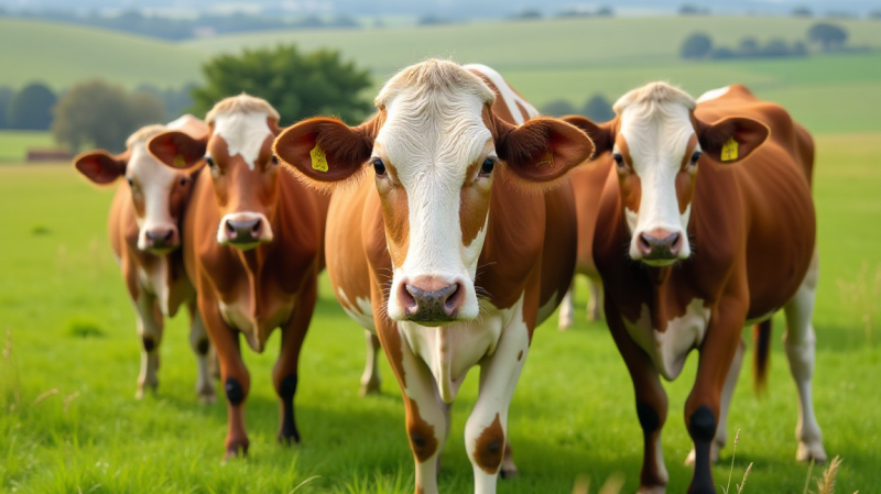 ImageGenerator_dairy cows in green back